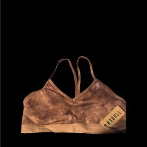 Nobull Women's Brown Tie-Dye Sports Bra